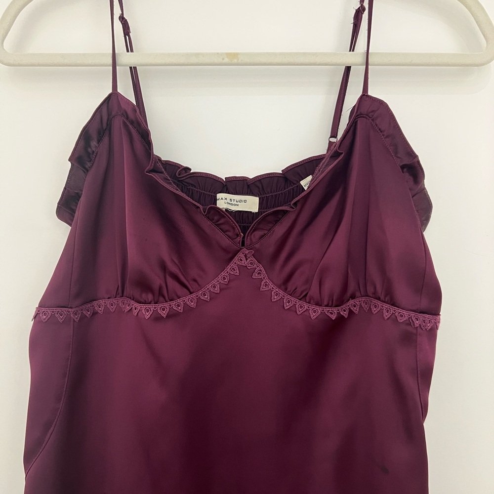 Purple Satin dress